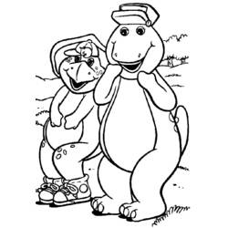 Раскраска: Барни и его друзья (мультфильмы) #40949 - Бесплатные раскраски для печати