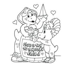 Раскраска: Барни и его друзья (мультфильмы) #40984 - Бесплатные раскраски для печати