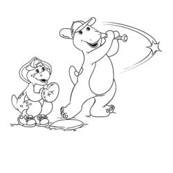 Раскраска: Барни и его друзья (мультфильмы) #40990 - Бесплатные раскраски для печати