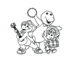 Раскраска: Барни и его друзья (мультфильмы) #41004 - Раскраски для печати