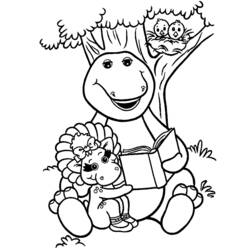 Раскраска: Барни и его друзья (мультфильмы) #41005 - Бесплатные раскраски для печати