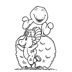 Раскраска: Барни и его друзья (мультфильмы) #41012 - Бесплатные раскраски для печати