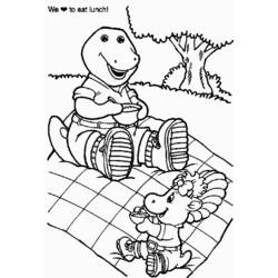 Раскраска: Барни и его друзья (мультфильмы) #41030 - Бесплатные раскраски для печати