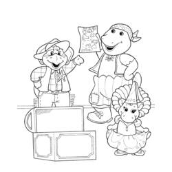 Раскраска: Барни и его друзья (мультфильмы) #41034 - Раскраски для печати