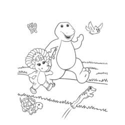 Раскраска: Барни и его друзья (мультфильмы) #41042 - Раскраски для печати