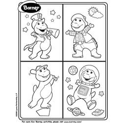 Раскраска: Барни и его друзья (мультфильмы) #41065 - Бесплатные раскраски для печати