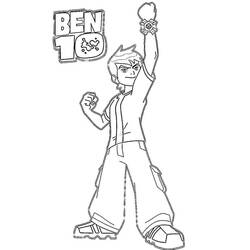 Раскраска: Бен 10 (мультфильмы) #40417 - Раскраски для печати