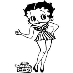 Раскраска: Бетти Буп (мультфильмы) #25934 - Бесплатные раскраски для печати