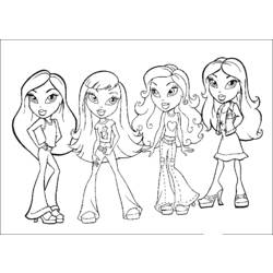 Раскраска: Bratz (мультфильмы) #32399 - Бесплатные раскраски для печати