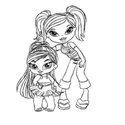 Раскраска: Bratz (мультфильмы) #32402 - Бесплатные раскраски для печати