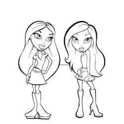 Раскраска: Bratz (мультфильмы) #32440 - Бесплатные раскраски для печати