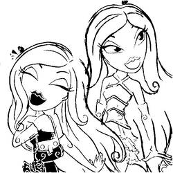 Раскраска: Bratz (мультфильмы) #32506 - Бесплатные раскраски для печати