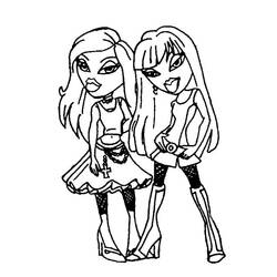 Раскраска: Bratz (мультфильмы) #32584 - Бесплатные раскраски для печати