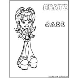 Раскраска: Bratz (мультфильмы) #32657 - Бесплатные раскраски для печати