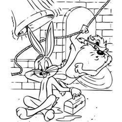 Раскраска: Зайчик жучки (мультфильмы) #26414 - Раскраски для печати