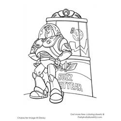 Раскраска: Приключения Базз Лайтер (мультфильмы) #46682 - Раскраски для печати