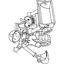 Раскраска: Боб Строитель (мультфильмы) #33075 - Бесплатные раскраски для печати