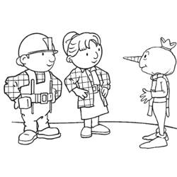 Раскраска: Боб Строитель (мультфильмы) #33115 - Бесплатные раскраски для печати