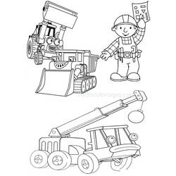 Раскраска: Боб Строитель (мультфильмы) #33116 - Бесплатные раскраски для печати