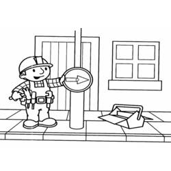 Раскраска: Боб Строитель (мультфильмы) #33170 - Бесплатные раскраски для печати