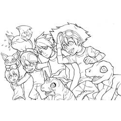 Раскраска: Digimon (мультфильмы) #51424 - Раскраски для печати