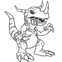 Раскраска: Digimon (мультфильмы) #51426 - Раскраски для печати