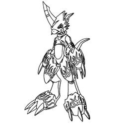 Раскраска: Digimon (мультфильмы) #51441 - Раскраски для печати