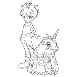 Раскраска: Digimon (мультфильмы) #51446 - Бесплатные раскраски для печати