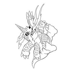 Раскраска: Digimon (мультфильмы) #51465 - Бесплатные раскраски для печати