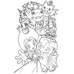Раскраска: Digimon (мультфильмы) #51478 - Бесплатные раскраски для печати
