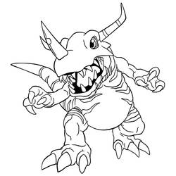 Раскраска: Digimon (мультфильмы) #51537 - Раскраски для печати