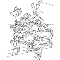Раскраска: Digimon (мультфильмы) #51538 - Бесплатные раскраски для печати