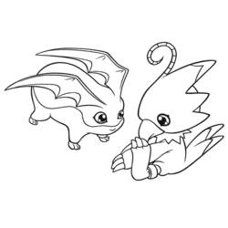 Раскраска: Digimon (мультфильмы) #51601 - Бесплатные раскраски для печати