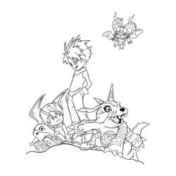 Раскраска: Digimon (мультфильмы) #51657 - Бесплатные раскраски для печати
