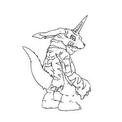 Раскраска: Digimon (мультфильмы) #51729 - Бесплатные раскраски для печати