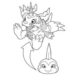 Раскраска: Digimon (мультфильмы) #51731 - Бесплатные раскраски для печати