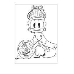 Раскраска: Дональд Дак (мультфильмы) #30171 - Бесплатные раскраски для печати