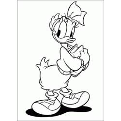 Раскраска: Дональд Дак (мультфильмы) #30301 - Бесплатные раскраски для печати
