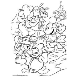 Раскраска: Дональд Дак (мультфильмы) #30309 - Бесплатные раскраски для печати