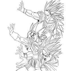 Раскраска: Dragon Ball Z (мультфильмы) #38472 - Бесплатные раскраски для печати