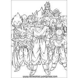 Раскраска: Dragon Ball Z (мультфильмы) #38477 - Бесплатные раскраски для печати