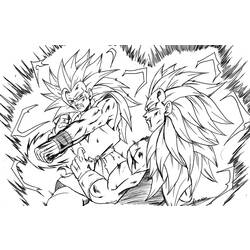 Раскраска: Dragon Ball Z (мультфильмы) #38478 - Раскраски для печати