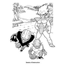 Раскраска: Dragon Ball Z (мультфильмы) #38521 - Бесплатные раскраски для печати