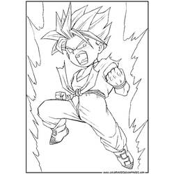 Раскраска: Dragon Ball Z (мультфильмы) #38537 - Бесплатные раскраски для печати