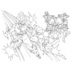 Раскраска: Dragon Ball Z (мультфильмы) #38542 - Раскраски для печати