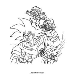 Раскраска: Dragon Ball Z (мультфильмы) #38550 - Бесплатные раскраски для печати