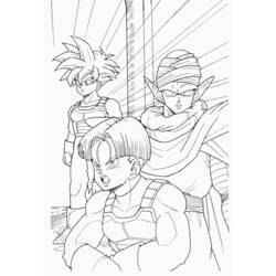 Раскраска: Dragon Ball Z (мультфильмы) #38557 - Бесплатные раскраски для печати