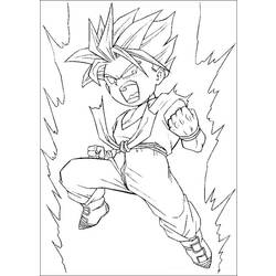 Раскраска: Dragon Ball Z (мультфильмы) #38567 - Бесплатные раскраски для печати