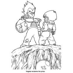 Раскраска: Dragon Ball Z (мультфильмы) #38573 - Бесплатные раскраски для печати