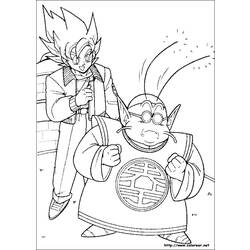 Раскраска: Dragon Ball Z (мультфильмы) #38592 - Бесплатные раскраски для печати